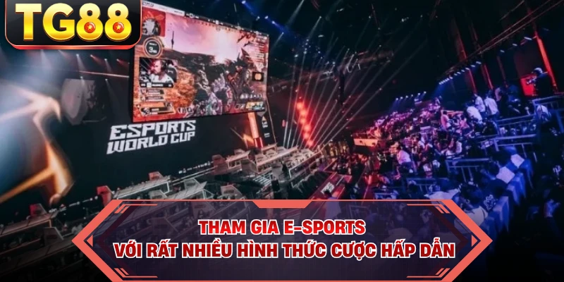 Tham gia E-sports với rất nhiều hình thức cược hấp dẫn
